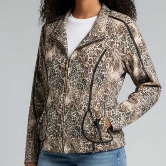 Chico's Jackets & Blazers - Chico’s Zenergy Animal Print Jacket Sz 2
